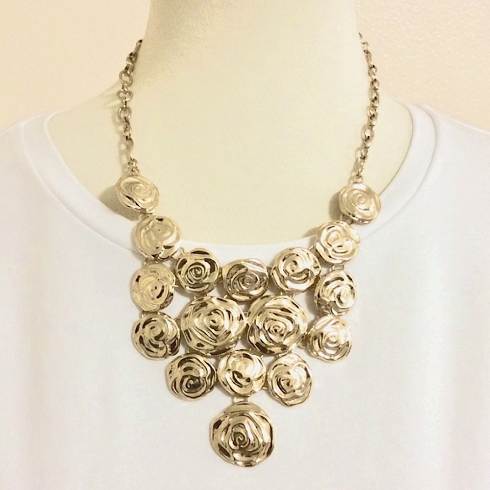 Kennedy Row Statement Floral Necklace